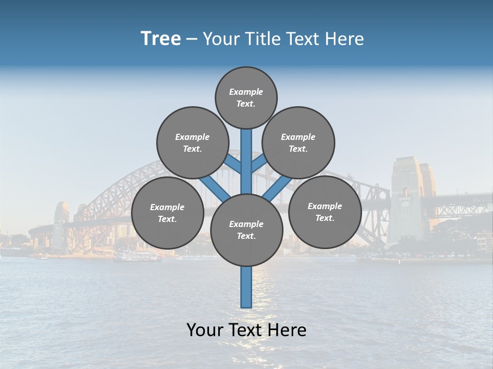 A Bridge Over A Body Of Water With A City In The Background PowerPoint Template