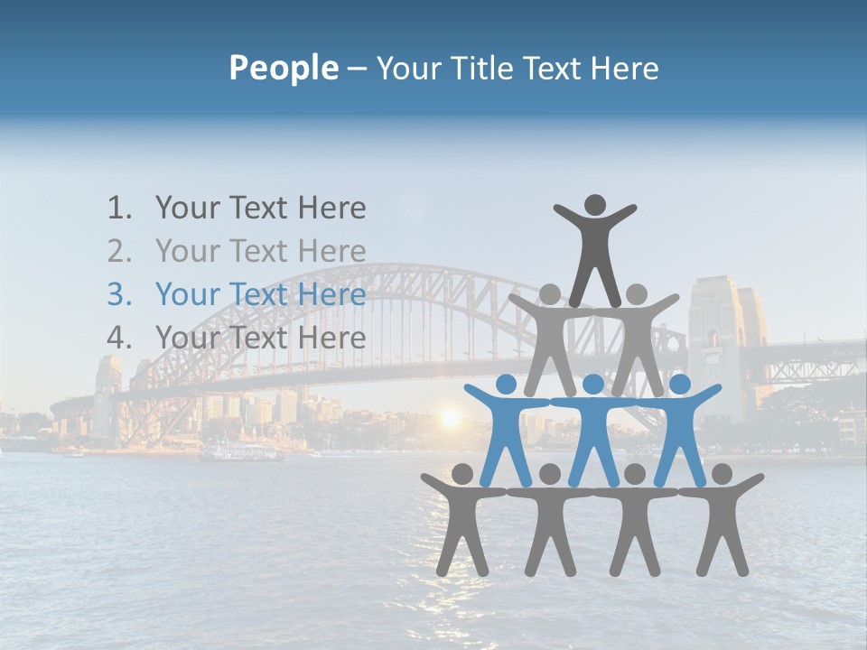A Bridge Over A Body Of Water With A City In The Background PowerPoint Template