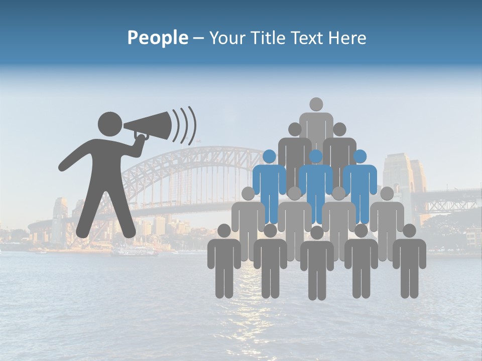 A Bridge Over A Body Of Water With A City In The Background PowerPoint Template