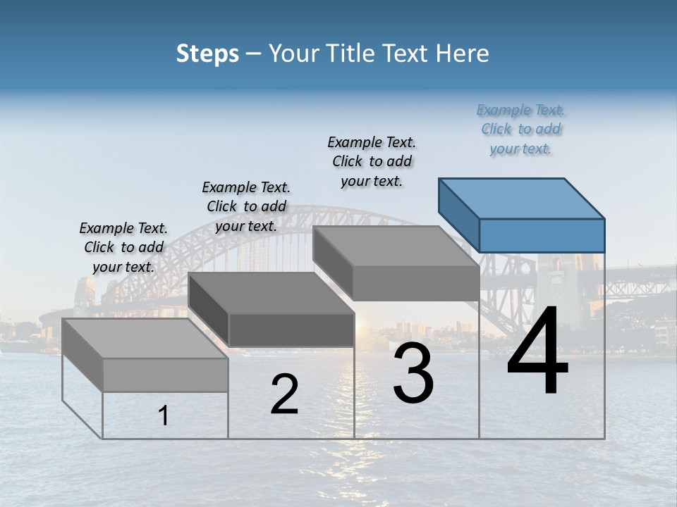 A Bridge Over A Body Of Water With A City In The Background PowerPoint Template