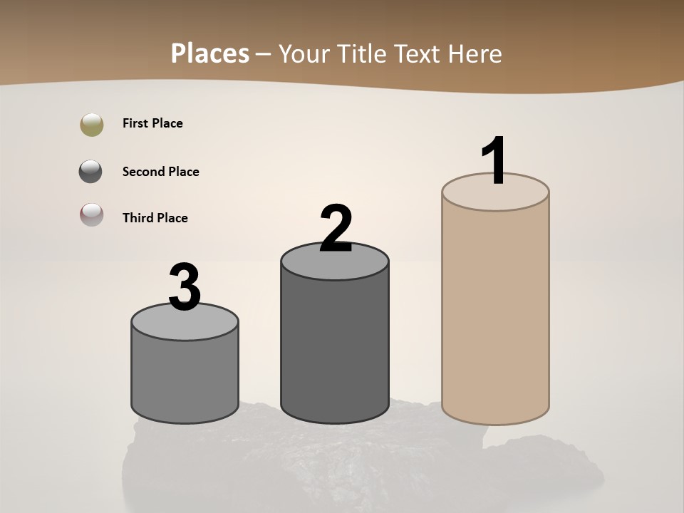 A Large Rock In The Middle Of A Body Of Water PowerPoint Template