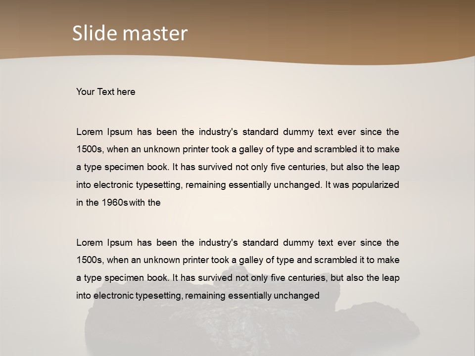 A Large Rock In The Middle Of A Body Of Water PowerPoint Template