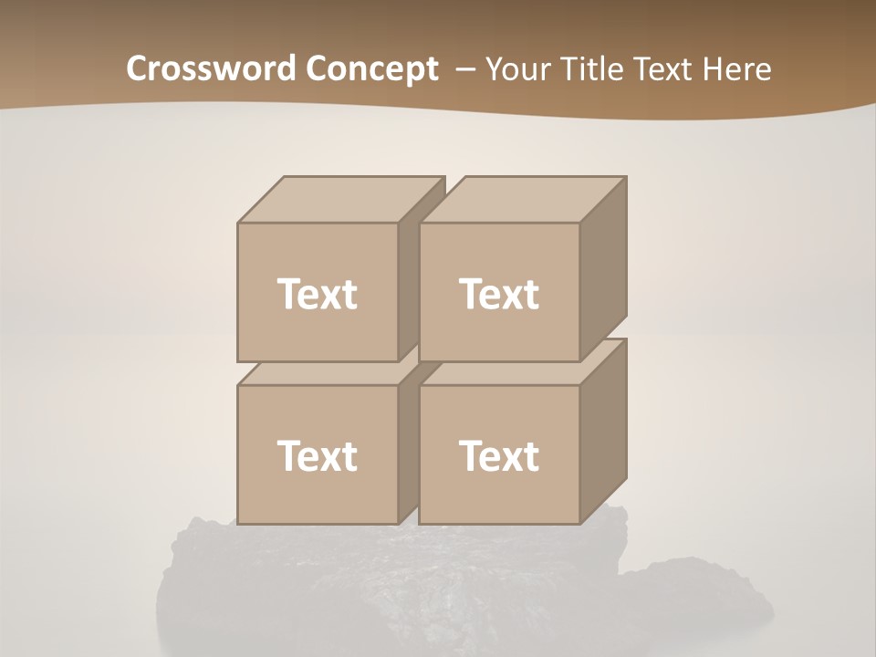 A Large Rock In The Middle Of A Body Of Water PowerPoint Template