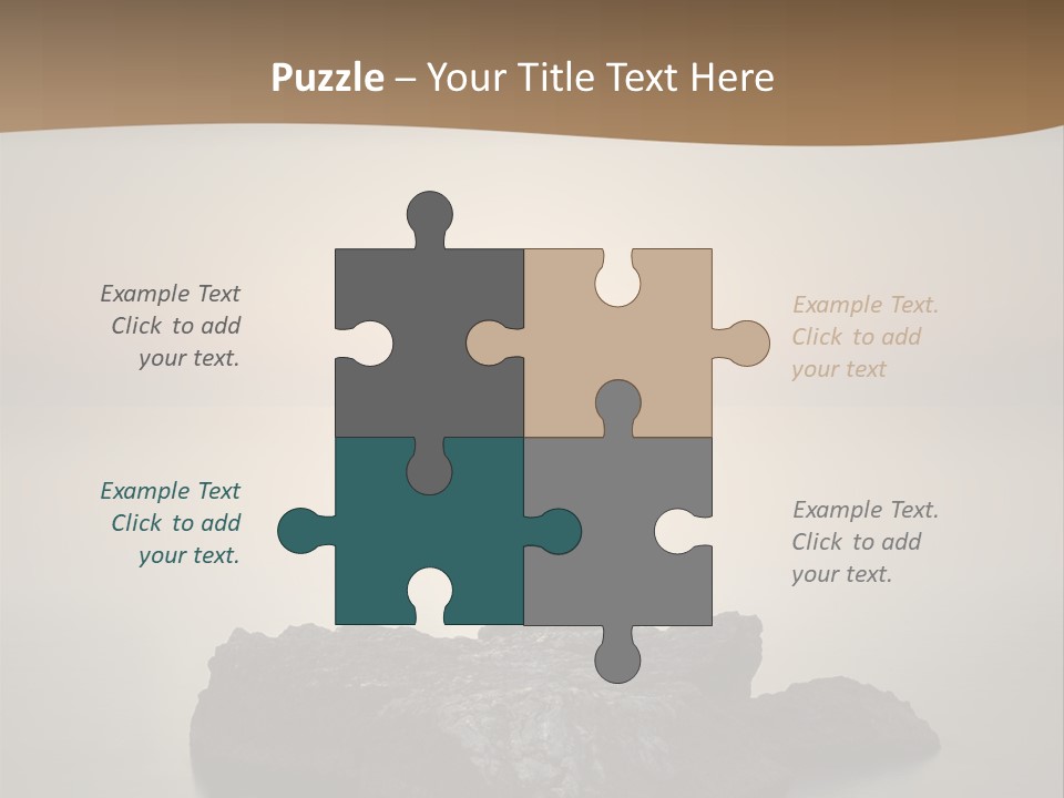 A Large Rock In The Middle Of A Body Of Water PowerPoint Template