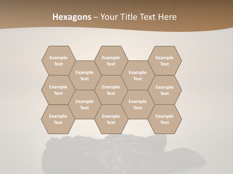 A Large Rock In The Middle Of A Body Of Water PowerPoint Template