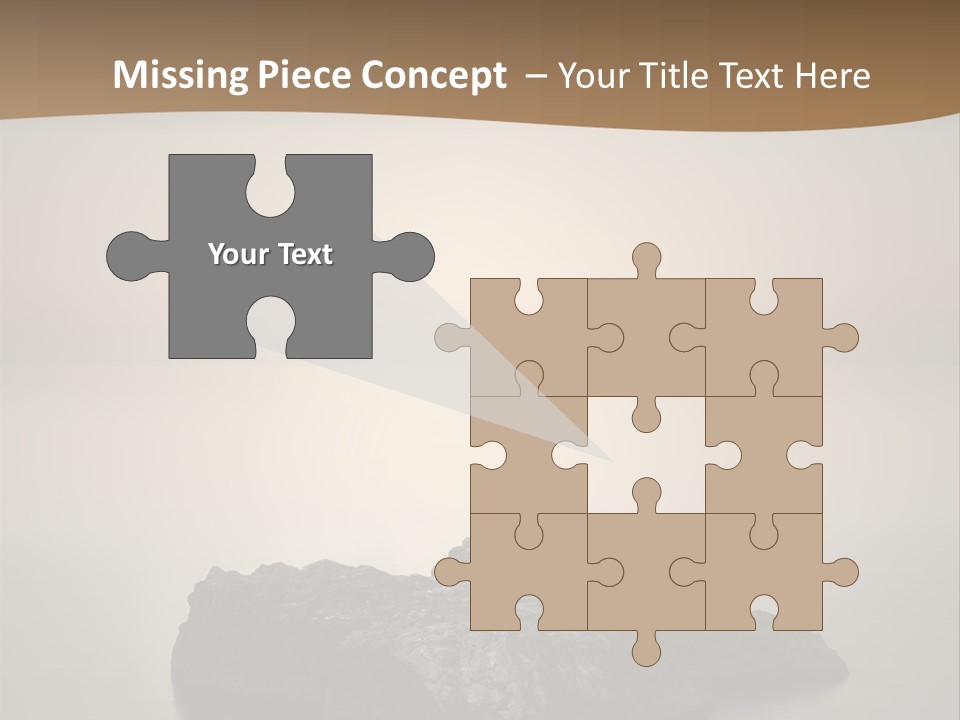 A Large Rock In The Middle Of A Body Of Water PowerPoint Template