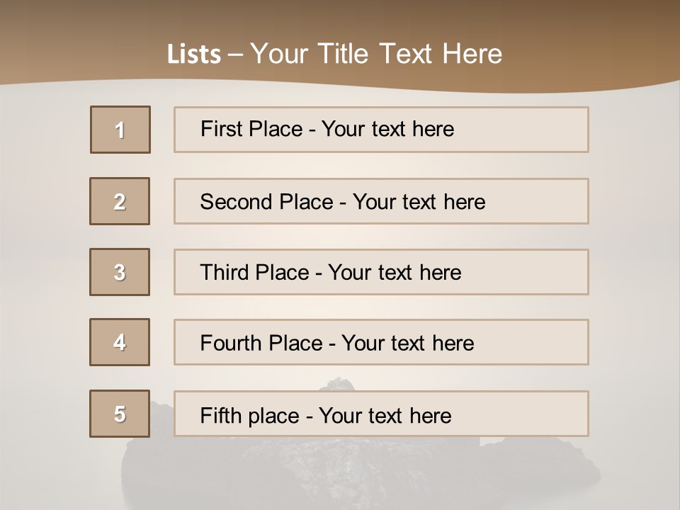 A Large Rock In The Middle Of A Body Of Water PowerPoint Template