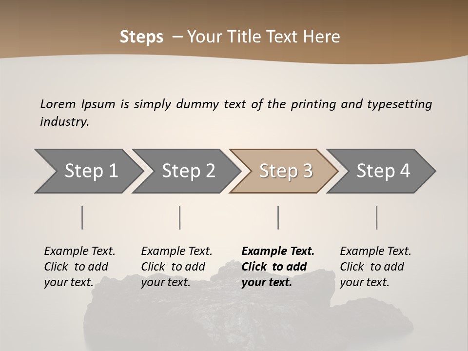 A Large Rock In The Middle Of A Body Of Water PowerPoint Template