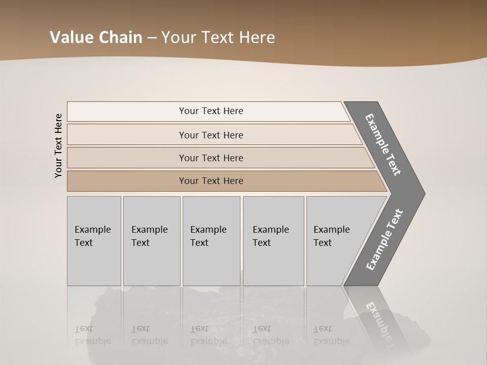 A Large Rock In The Middle Of A Body Of Water PowerPoint Template