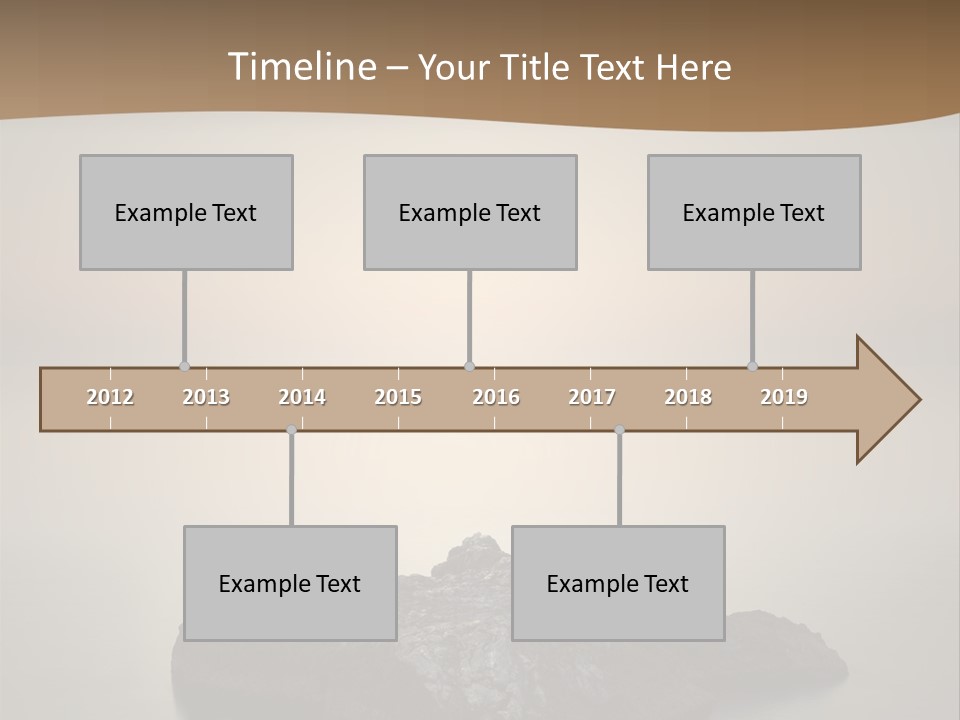 A Large Rock In The Middle Of A Body Of Water PowerPoint Template