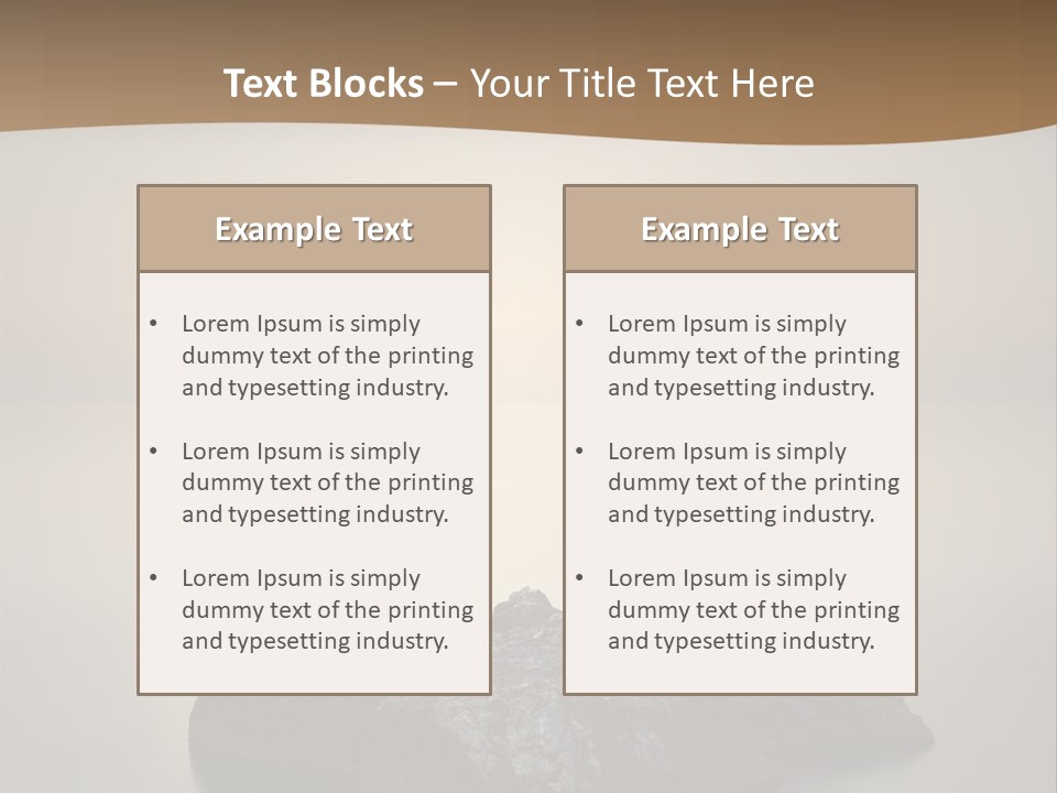 A Large Rock In The Middle Of A Body Of Water PowerPoint Template