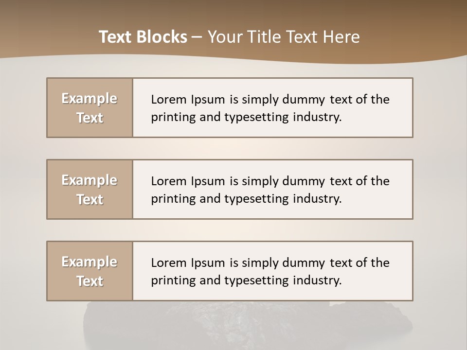 A Large Rock In The Middle Of A Body Of Water PowerPoint Template