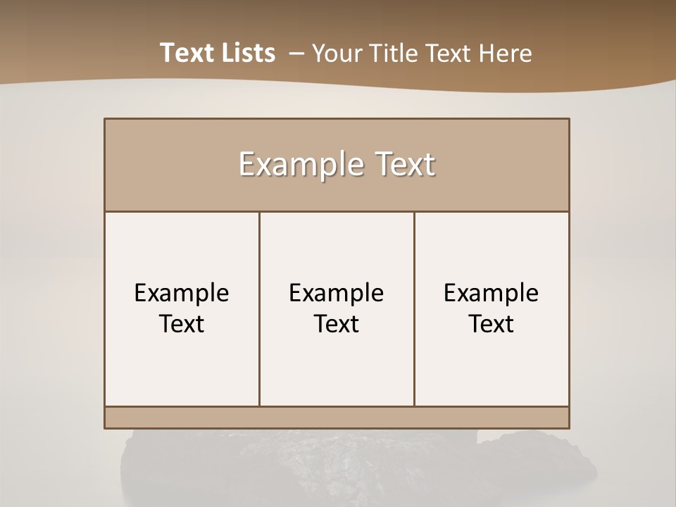 A Large Rock In The Middle Of A Body Of Water PowerPoint Template