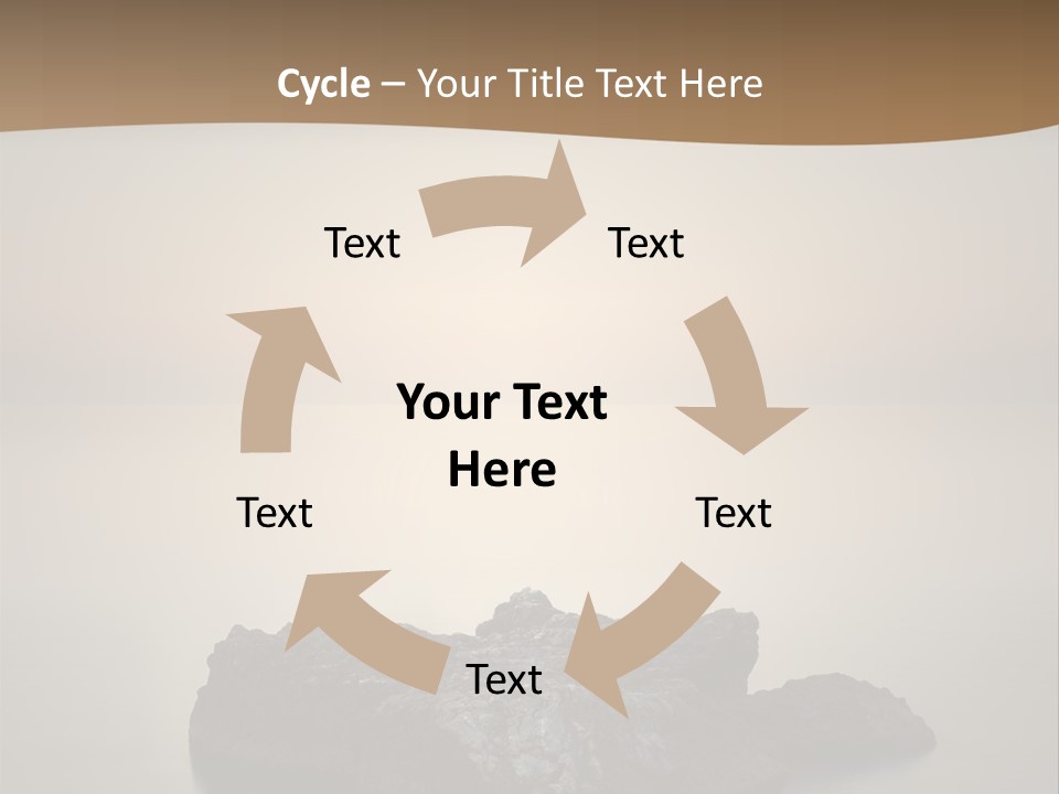 A Large Rock In The Middle Of A Body Of Water PowerPoint Template