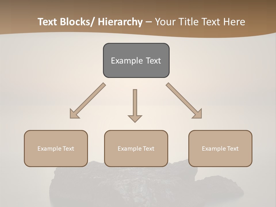 A Large Rock In The Middle Of A Body Of Water PowerPoint Template