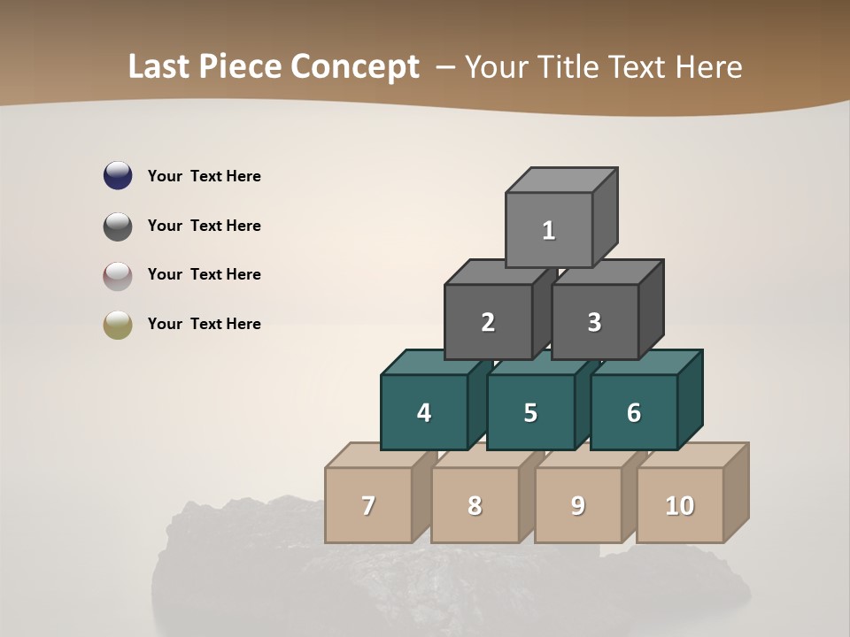 A Large Rock In The Middle Of A Body Of Water PowerPoint Template