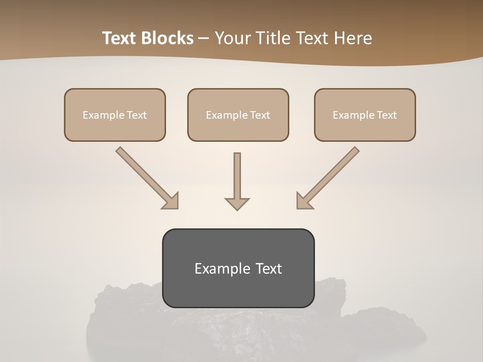 A Large Rock In The Middle Of A Body Of Water PowerPoint Template