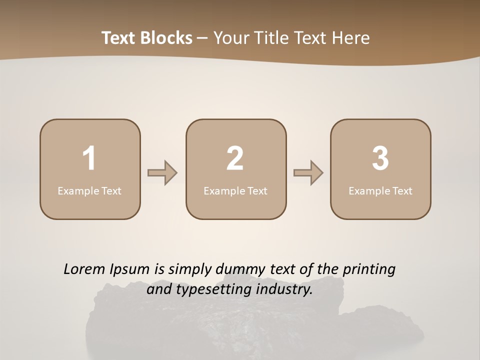 A Large Rock In The Middle Of A Body Of Water PowerPoint Template