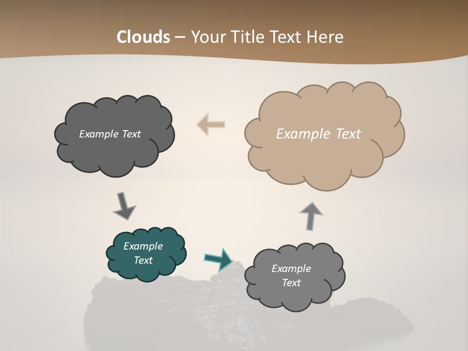 A Large Rock In The Middle Of A Body Of Water PowerPoint Template