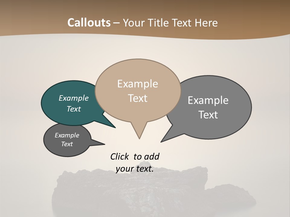 A Large Rock In The Middle Of A Body Of Water PowerPoint Template