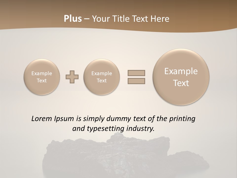 A Large Rock In The Middle Of A Body Of Water PowerPoint Template