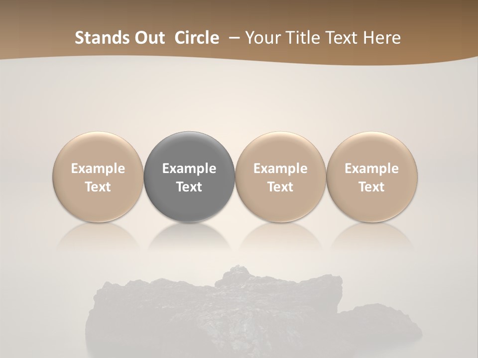 A Large Rock In The Middle Of A Body Of Water PowerPoint Template