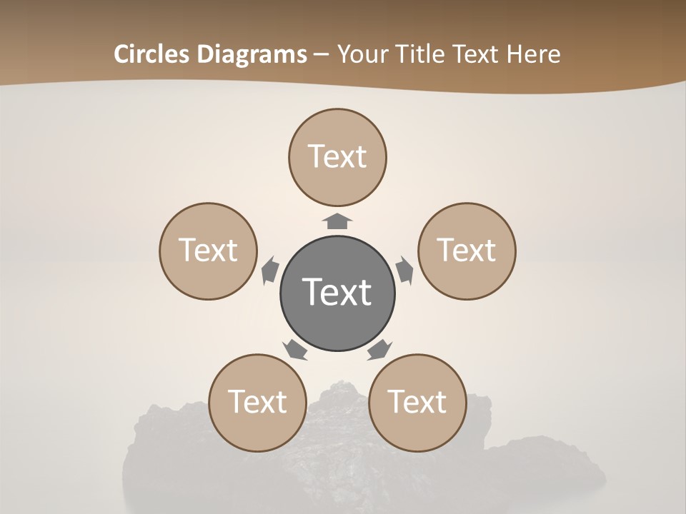 A Large Rock In The Middle Of A Body Of Water PowerPoint Template