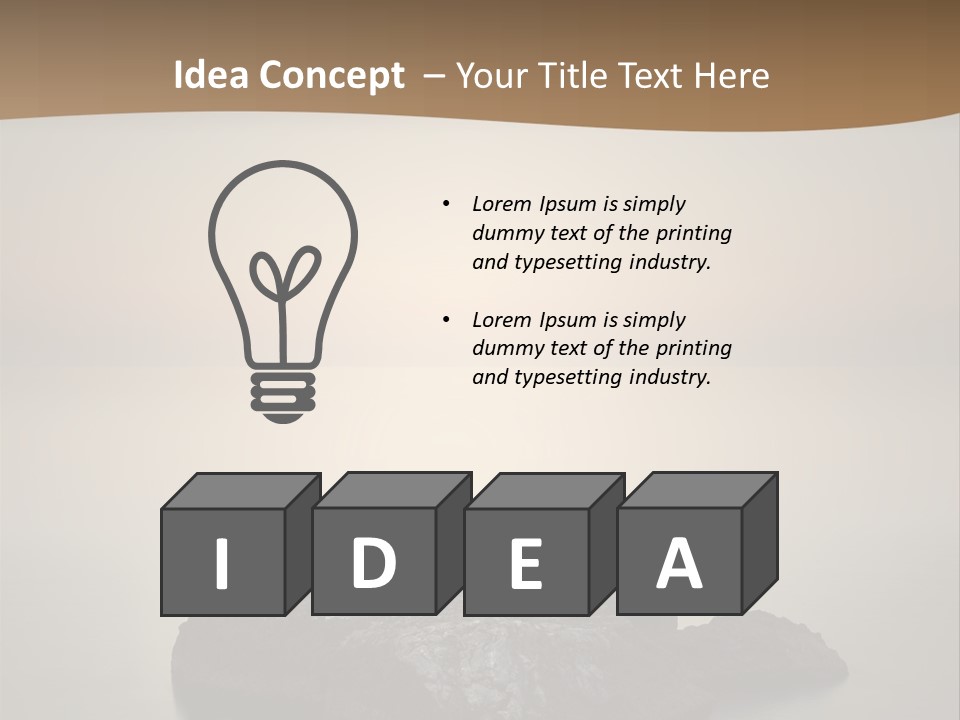 A Large Rock In The Middle Of A Body Of Water PowerPoint Template