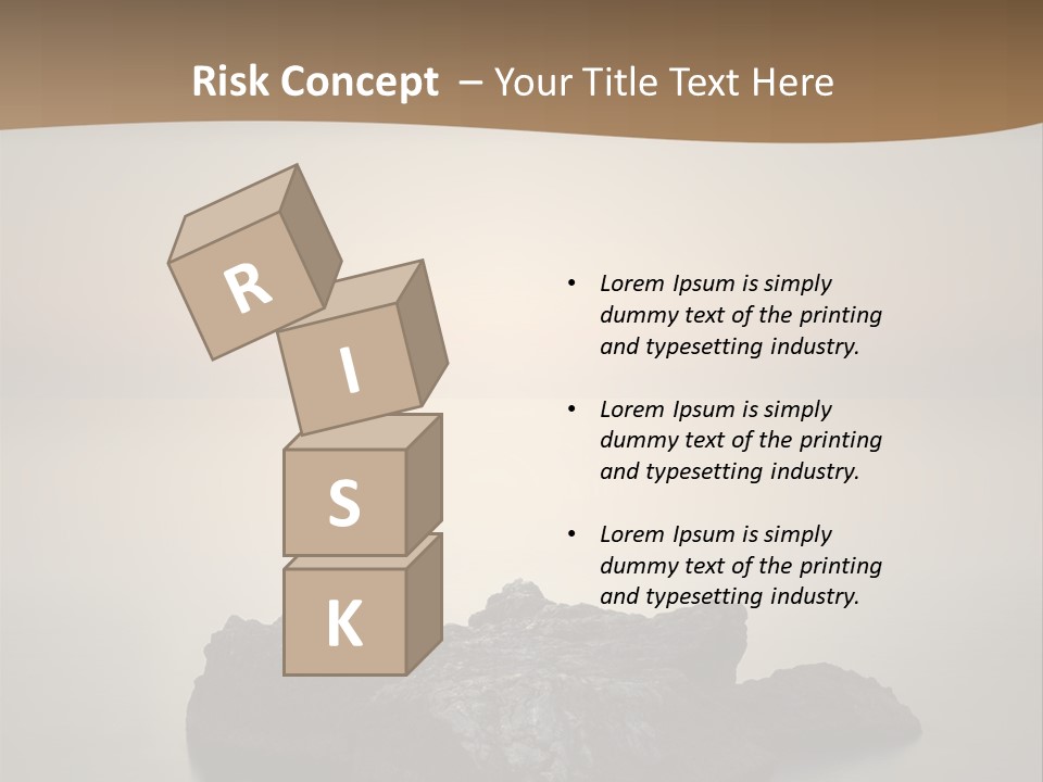 A Large Rock In The Middle Of A Body Of Water PowerPoint Template