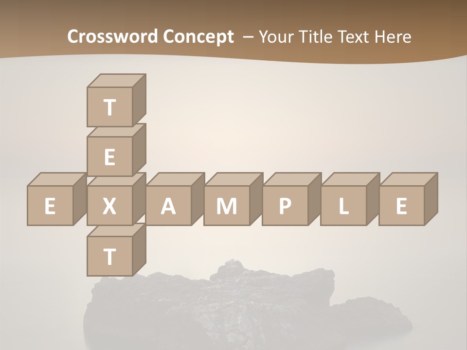 A Large Rock In The Middle Of A Body Of Water PowerPoint Template