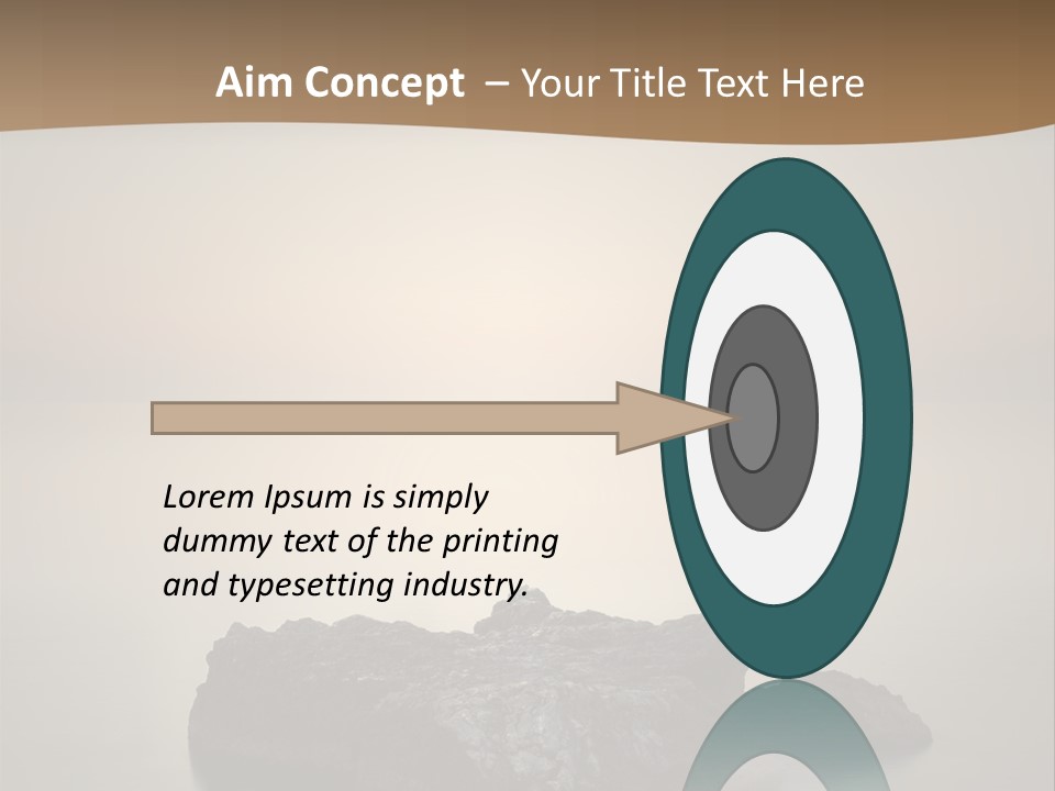 A Large Rock In The Middle Of A Body Of Water PowerPoint Template