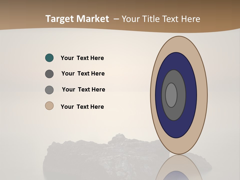 A Large Rock In The Middle Of A Body Of Water PowerPoint Template