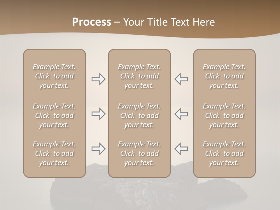 A Large Rock In The Middle Of A Body Of Water PowerPoint Template