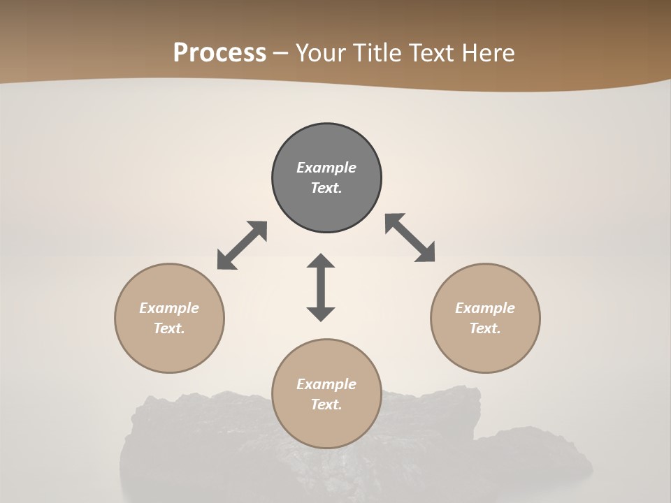 A Large Rock In The Middle Of A Body Of Water PowerPoint Template