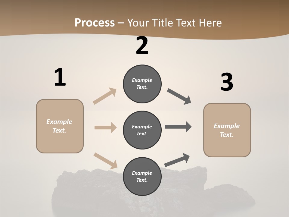 A Large Rock In The Middle Of A Body Of Water PowerPoint Template