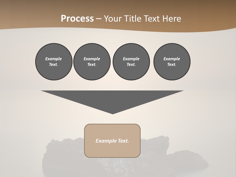 A Large Rock In The Middle Of A Body Of Water PowerPoint Template