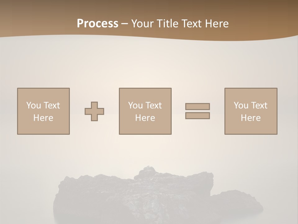 A Large Rock In The Middle Of A Body Of Water PowerPoint Template