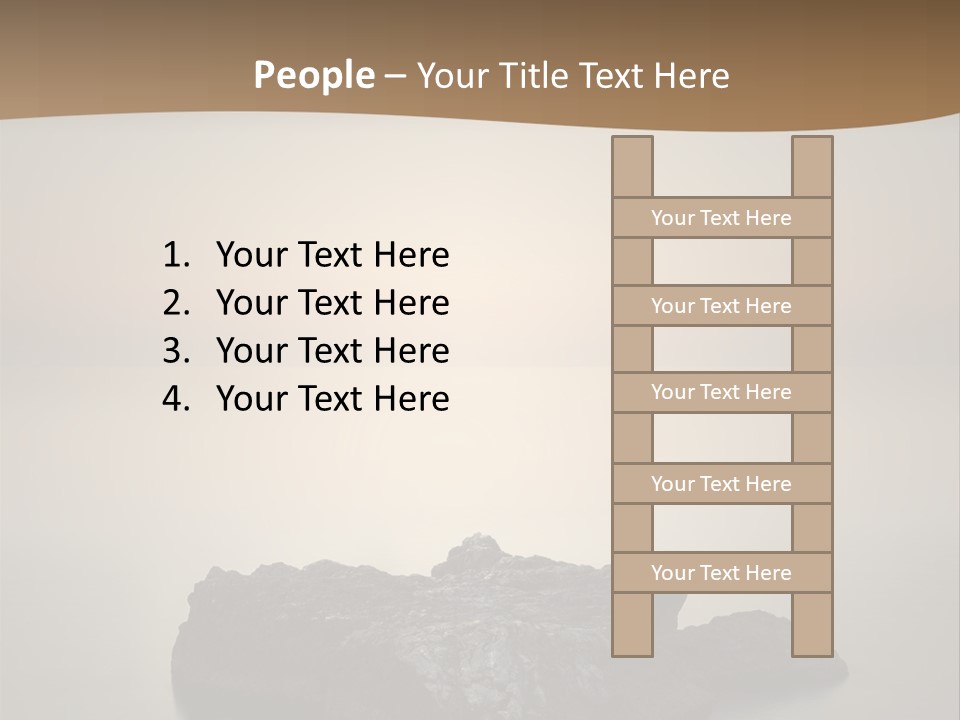 A Large Rock In The Middle Of A Body Of Water PowerPoint Template