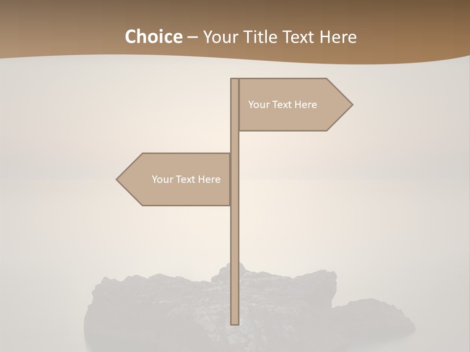 A Large Rock In The Middle Of A Body Of Water PowerPoint Template