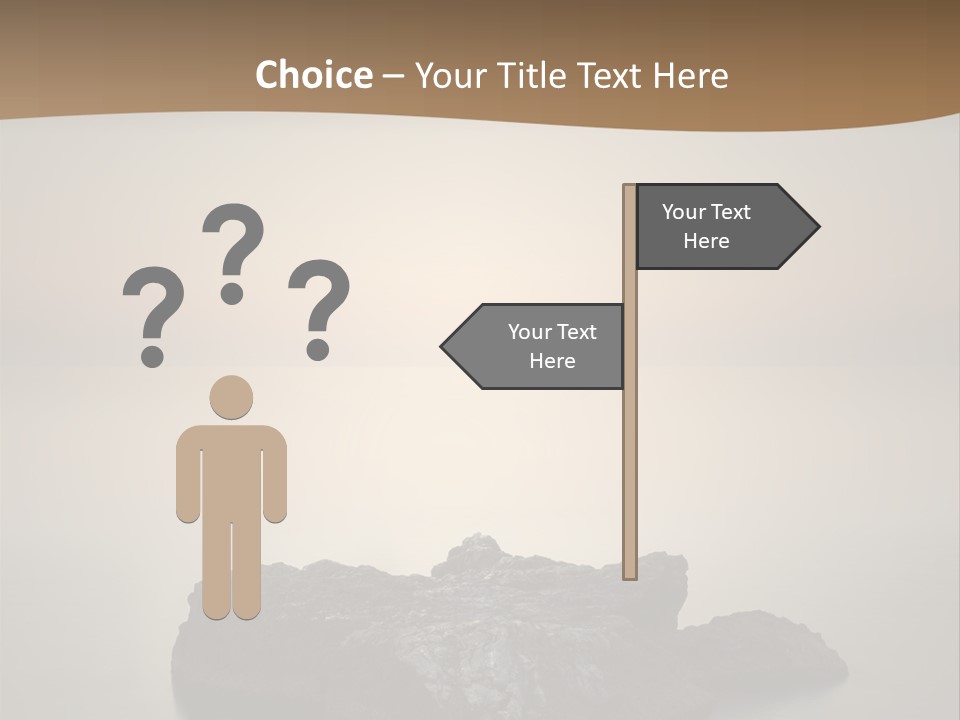 A Large Rock In The Middle Of A Body Of Water PowerPoint Template