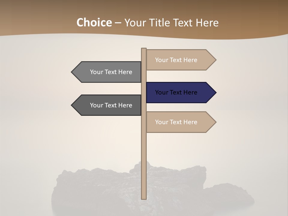 A Large Rock In The Middle Of A Body Of Water PowerPoint Template