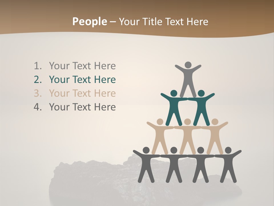 A Large Rock In The Middle Of A Body Of Water PowerPoint Template