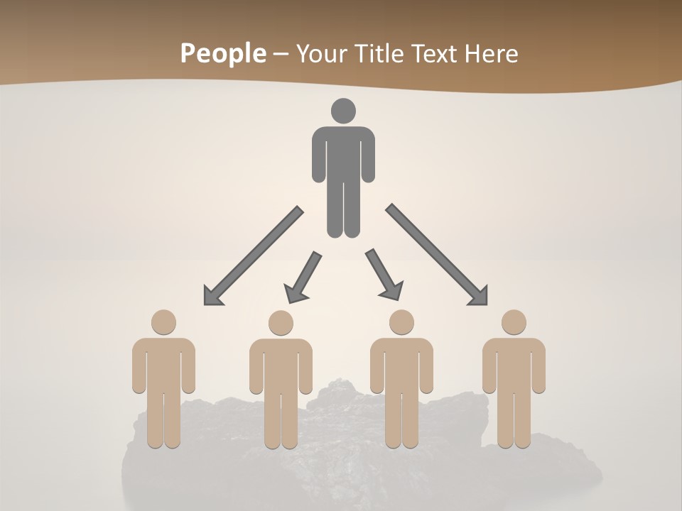 A Large Rock In The Middle Of A Body Of Water PowerPoint Template