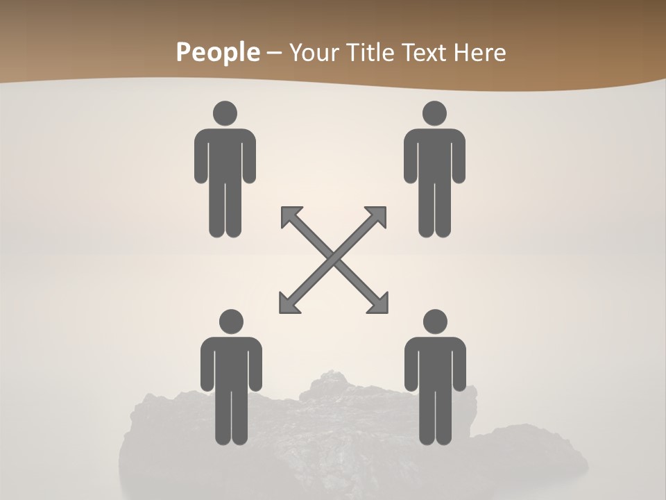 A Large Rock In The Middle Of A Body Of Water PowerPoint Template