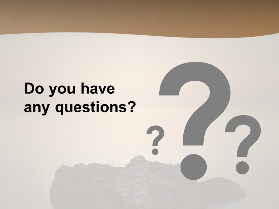 A Large Rock In The Middle Of A Body Of Water PowerPoint Template