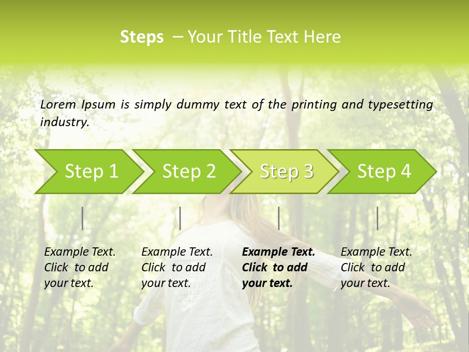 Individuality Sundress Freshness PowerPoint Template