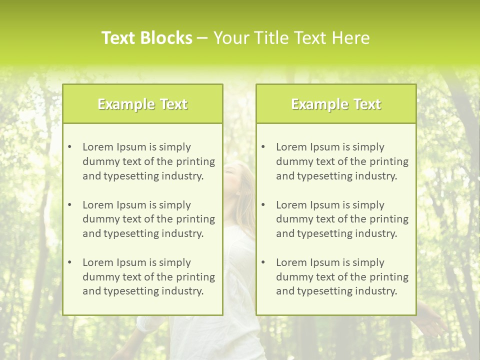 Individuality Sundress Freshness PowerPoint Template