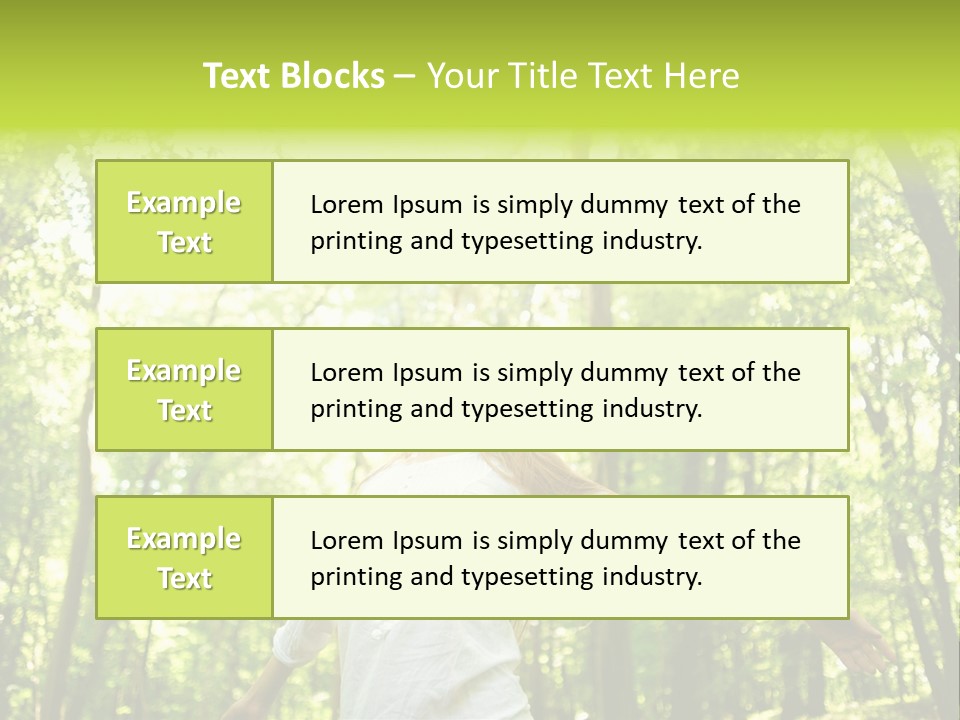 Individuality Sundress Freshness PowerPoint Template