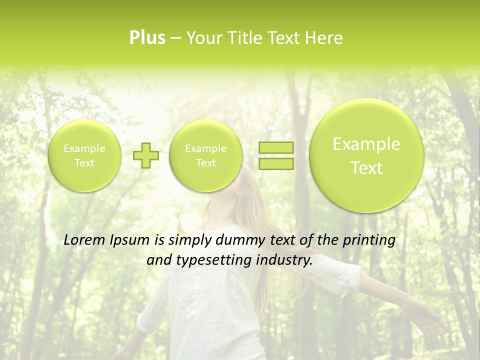 Individuality Sundress Freshness PowerPoint Template