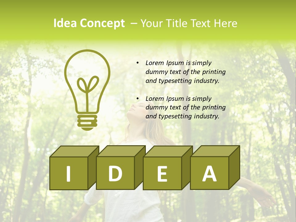 Individuality Sundress Freshness PowerPoint Template